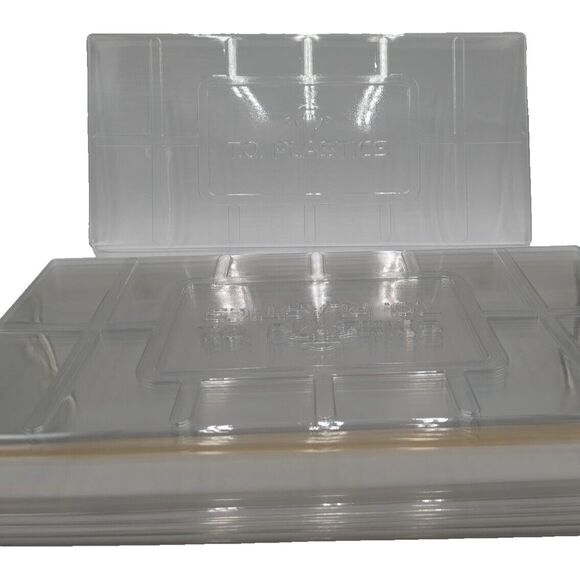 T.‎ O. Plastics Humidity Domes, Fits Standard 10 x 20 Trays - 10 pack - Picture 1 of 5